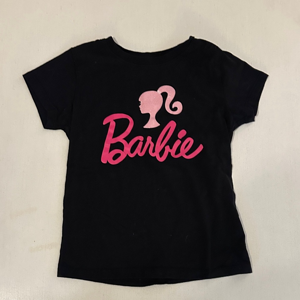 Barbie Black T-Shirt with White Logo